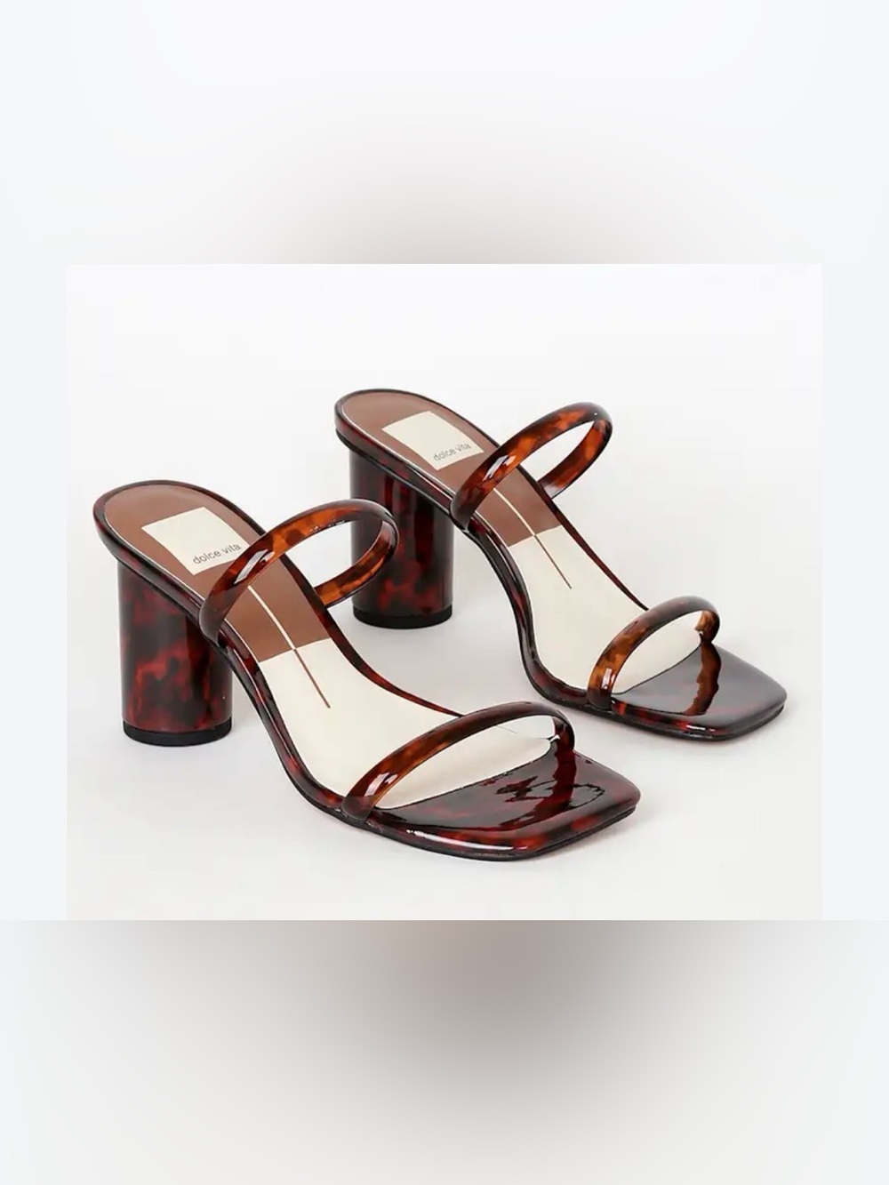 Dolce Vita Resin Block Heel Sandals